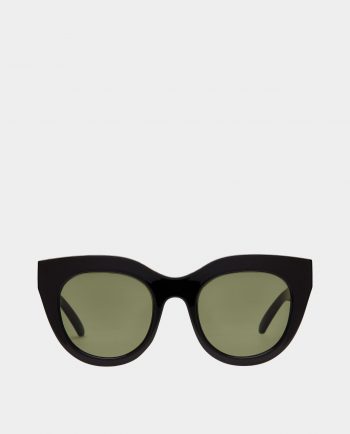 Le Specs Black Air Heart Sunglasses